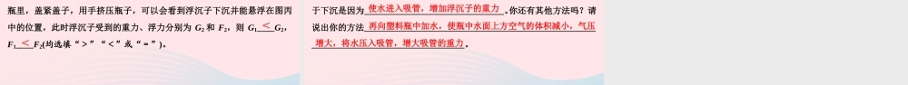 八年级物理下册 第10章 第3节 物体的浮沉条件及应用课件 (新版)新人教版 课件