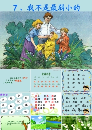 我不是最弱小的修改课件