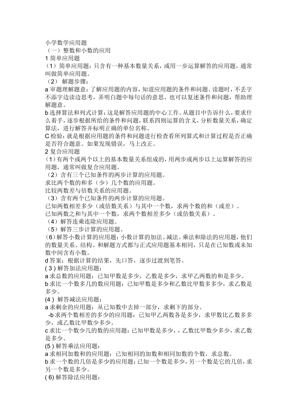小学数学应用题解题方法_第1页