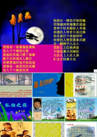 九年级语文上册(孤独之旅)优秀课件(71页) 人教新课标版 课件