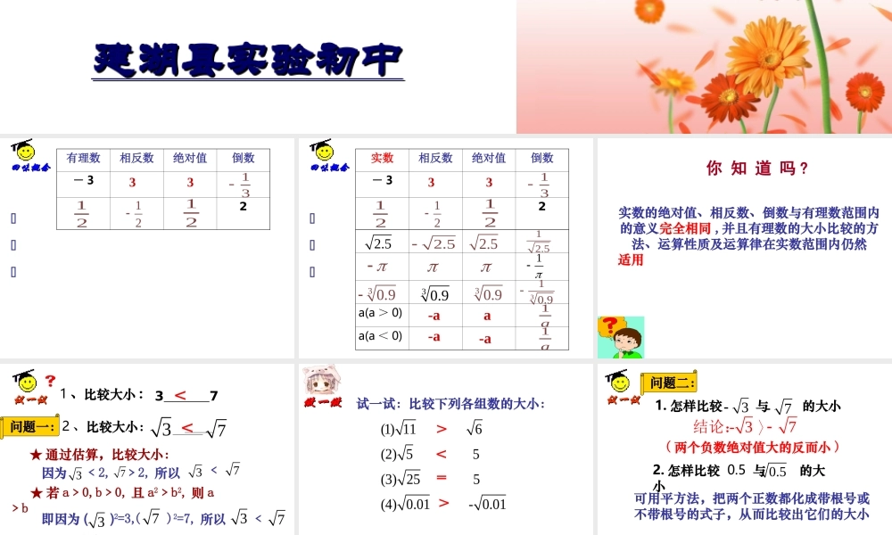 七年级数学实数课件2 鲁教版 课件