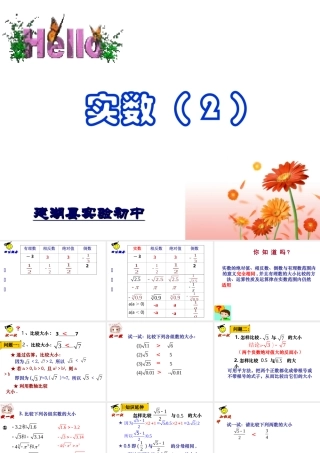 七年级数学实数课件2 鲁教版 课件