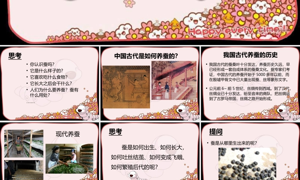 《我们来养蚕》