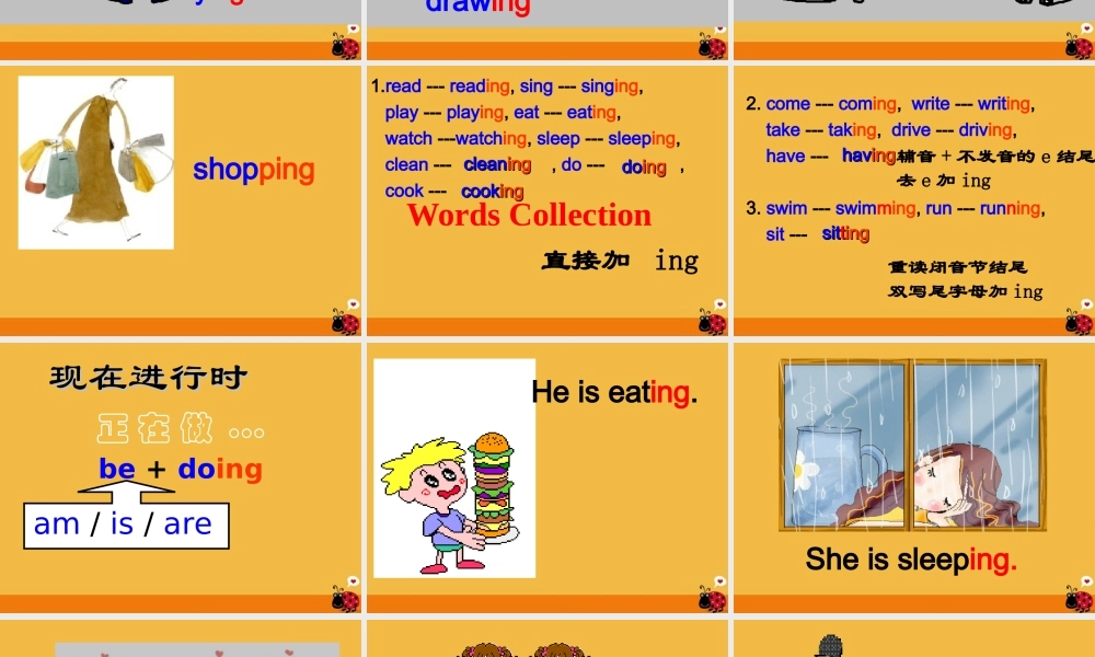 九年级英语 UNIT 5 I'm watching TV课件 人教新目标版 课件