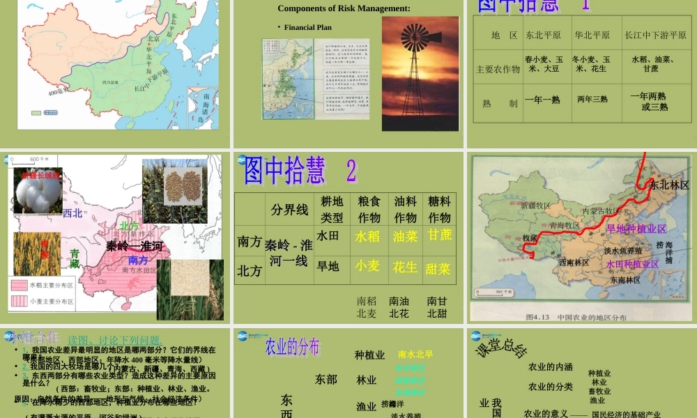 八年级地理上册 第四章 第一节 农业课件 新人教版 课件