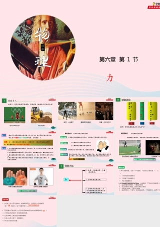 八年级物理全册 6.1 力课件 (新版)沪科版 课件