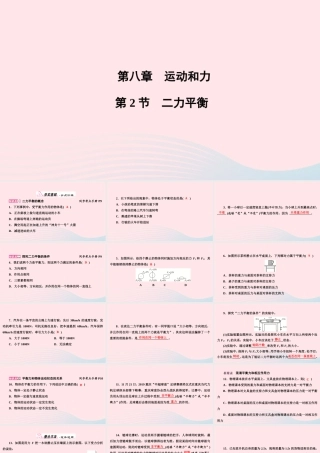 八年级物理下册 第8章 第2节 二力平衡课件 (新版)新人教版 课件