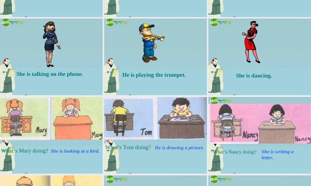 七年级英语上册 Unit 1 I m watching TV 课件 鲁教版 课件