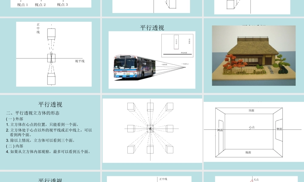 绘画透视学教案(3)平行透视