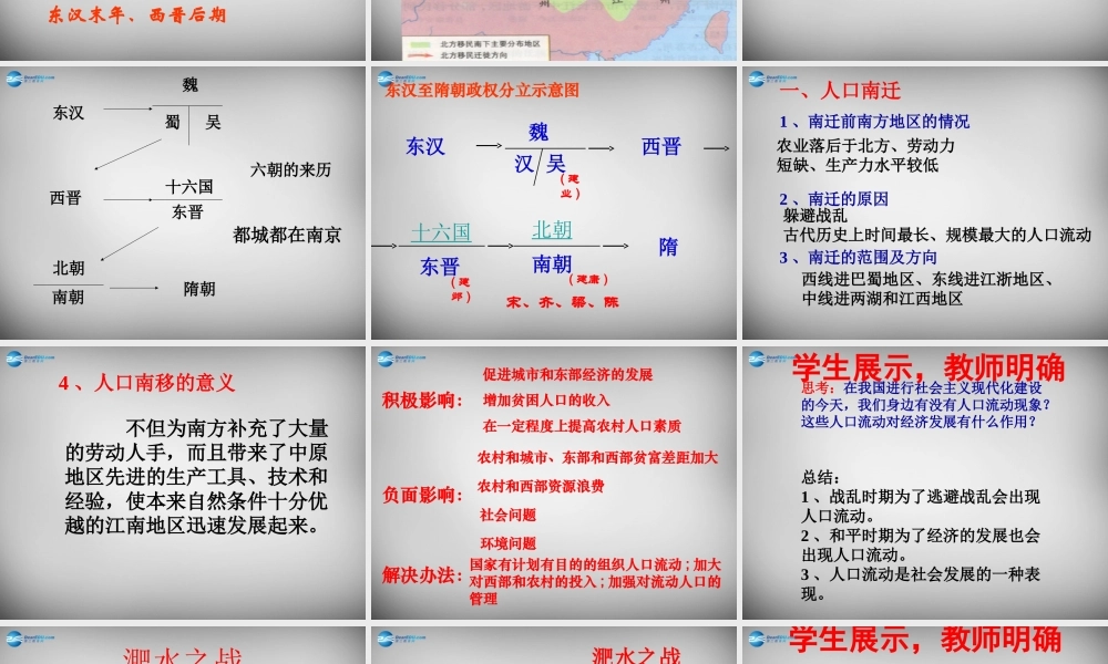 中学七年级历史上册 第21课 南方经济的发展课件 北师大版 课件