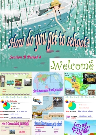 新人教版八年级英语Unit 4 How do you get to school 2(ppt) 课件