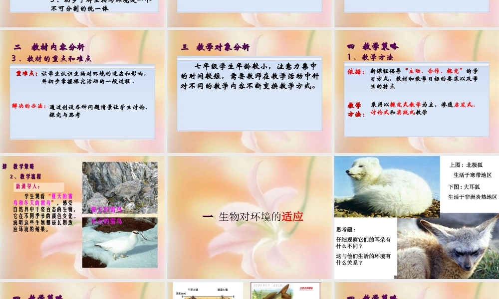 生物对环境的适应和影响 (2)