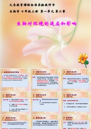 生物对环境的适应和影响 (2)