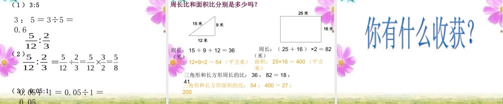 人教版六年级上册比的意义课件