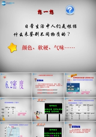 中学八年级物理上册 6.2 密度课件1 (新版)新人教版