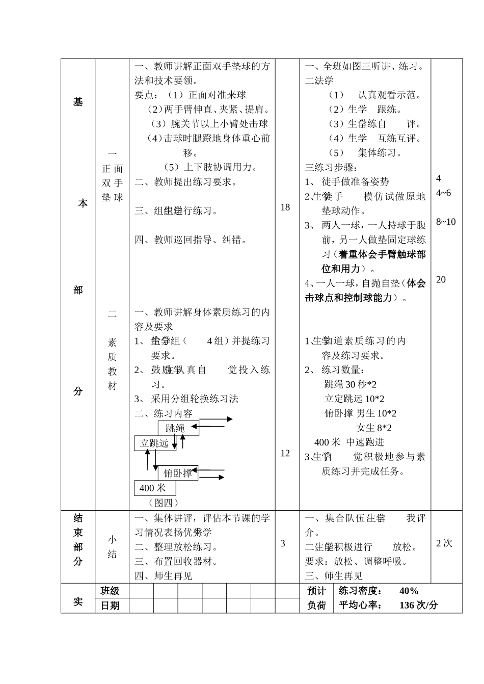 初三体育教案第3次课毛志力_第3页