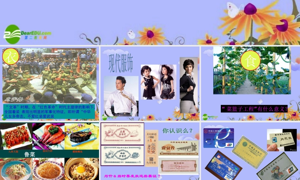 九年级政治 (认识社会的巨变——我们生活的变迁)课件1(19张PPT) 北师大版 课件