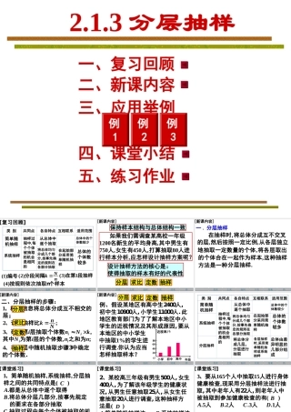 分层抽样课件