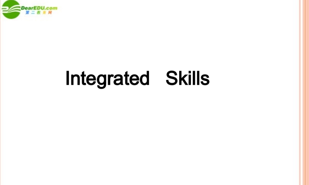 九年级英语 Unit 4-7-10Integrated   Skills 课件 牛津版 课件