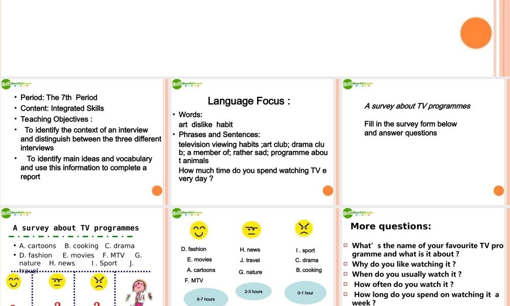 九年级英语 Unit 4-7-10Integrated   Skills 课件 牛津版 课件