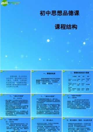 中考政治 知识结构课件