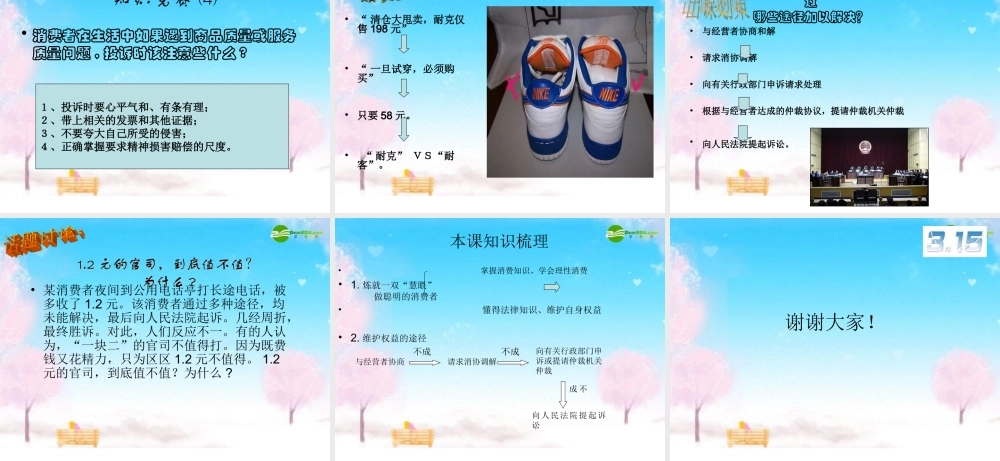 八年级政治下册 维护消费者权益课件 人教新课标版 课件