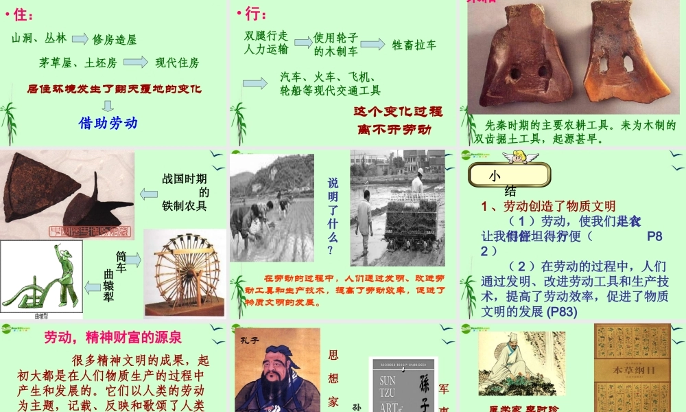 八年级政治下册 第九课(人类的需要)课件  教科版 课件