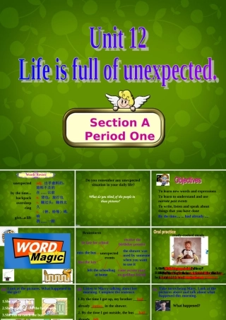 九年级英语全册 Unit 12 Life is full of the unexpected Section A 1课件 (新版)人教新目标版 课件