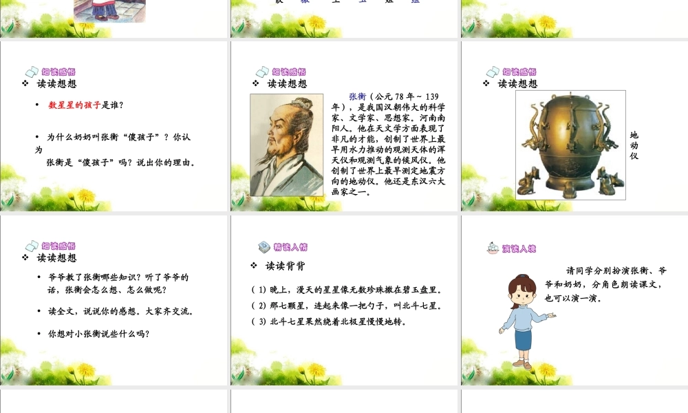 《数星星的孩子》教学课件3