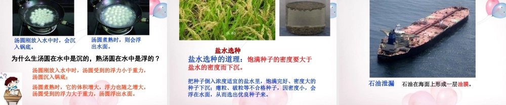 八年级物理全册 第九章 第三节 物体的浮与沉课件2 (新版)沪科版 课件