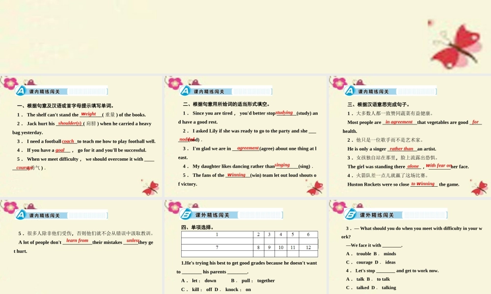 九年级英语全册 Unit 11 Sad movies make me cry Section B(2a 2e)课件 (新版)人教新目标版 课件