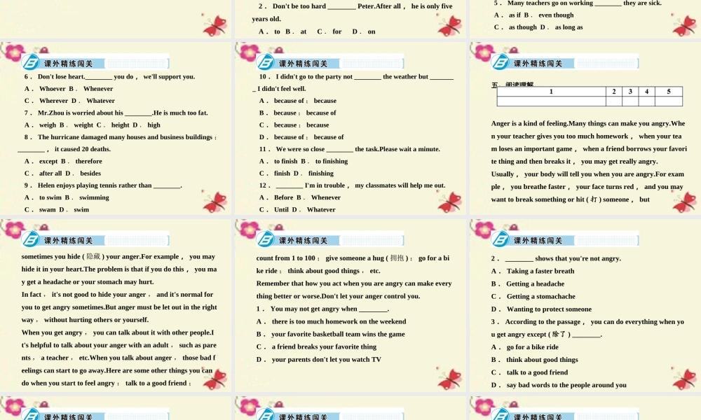 九年级英语全册 Unit 11 Sad movies make me cry Section B(2a 2e)课件 (新版)人教新目标版 课件