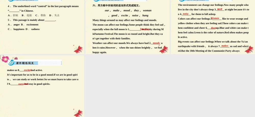 九年级英语全册 Unit 11 Sad movies make me cry Section B(2a 2e)课件 (新版)人教新目标版 课件