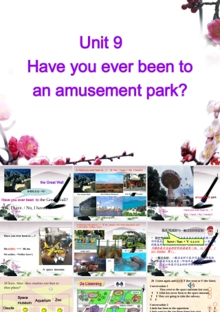 八年级英语下册 Unit9 Have you ever been to an amusement park 课件5 人教新目标版 课件