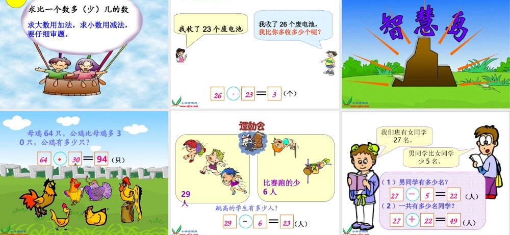 (北师大版)一年级数学下册课件_回收废品