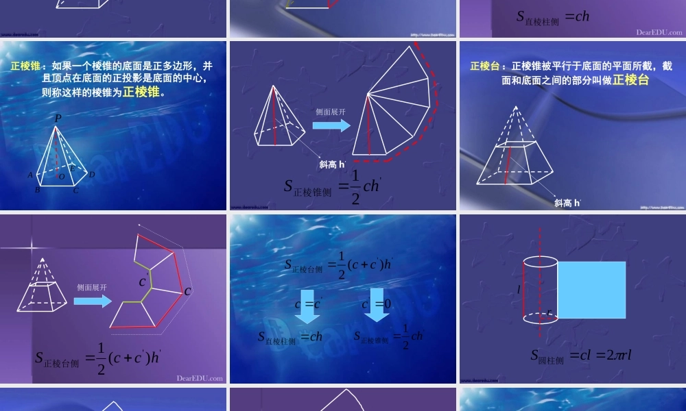 新课标高一数学空间图形的展开图 课件