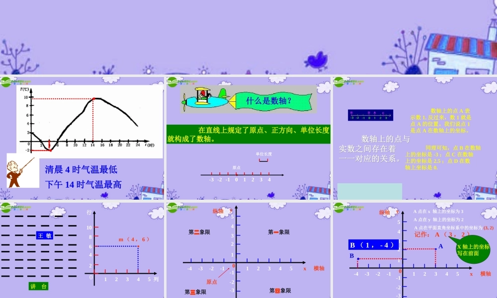 八年级数学上册1.4  平面直角坐标系课件 湘教版 课件