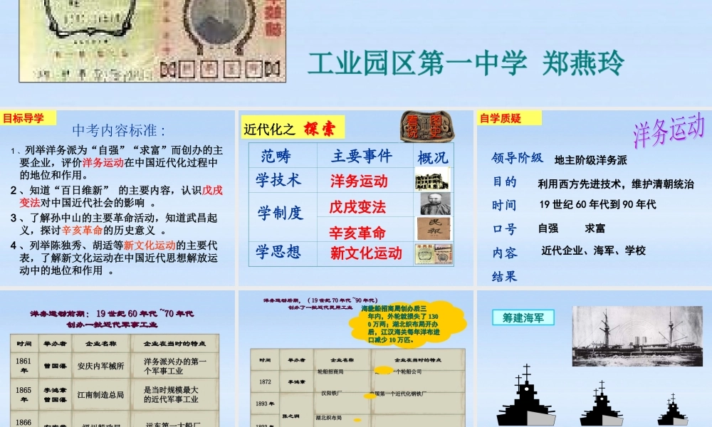 中考历史 第一轮复习课件