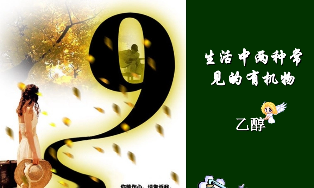 必修2+生活中常见的有机物--乙醇+课件