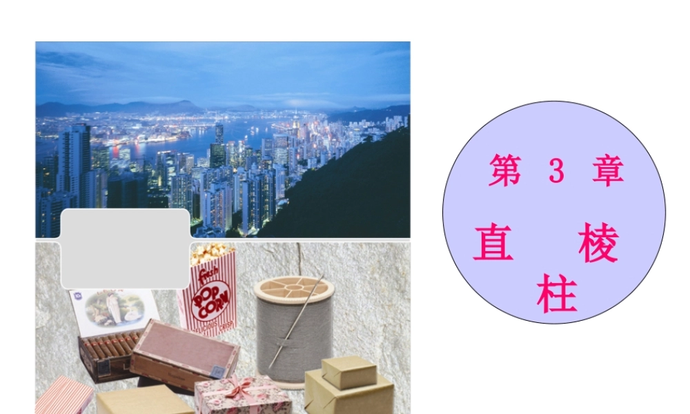 八年级数学 认识直棱柱课件 浙教版 课件