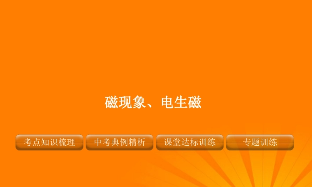磁现象、电生磁精品复习课件