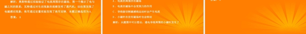 磁现象、电生磁精品复习课件