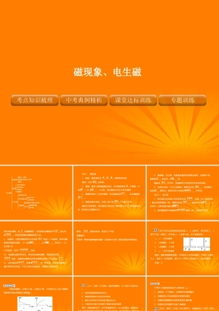 磁现象、电生磁精品复习课件