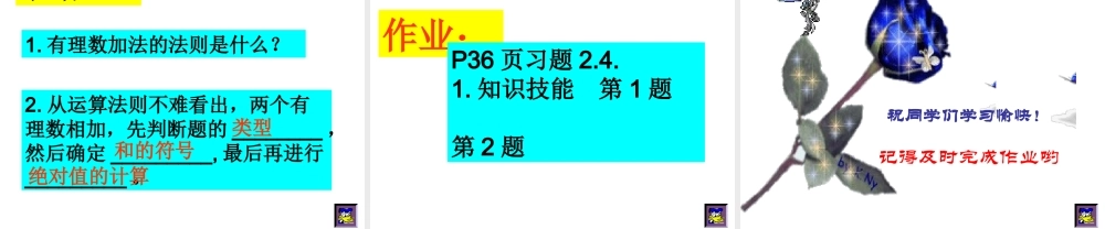 有理数的加法第一课时PPT课件共张