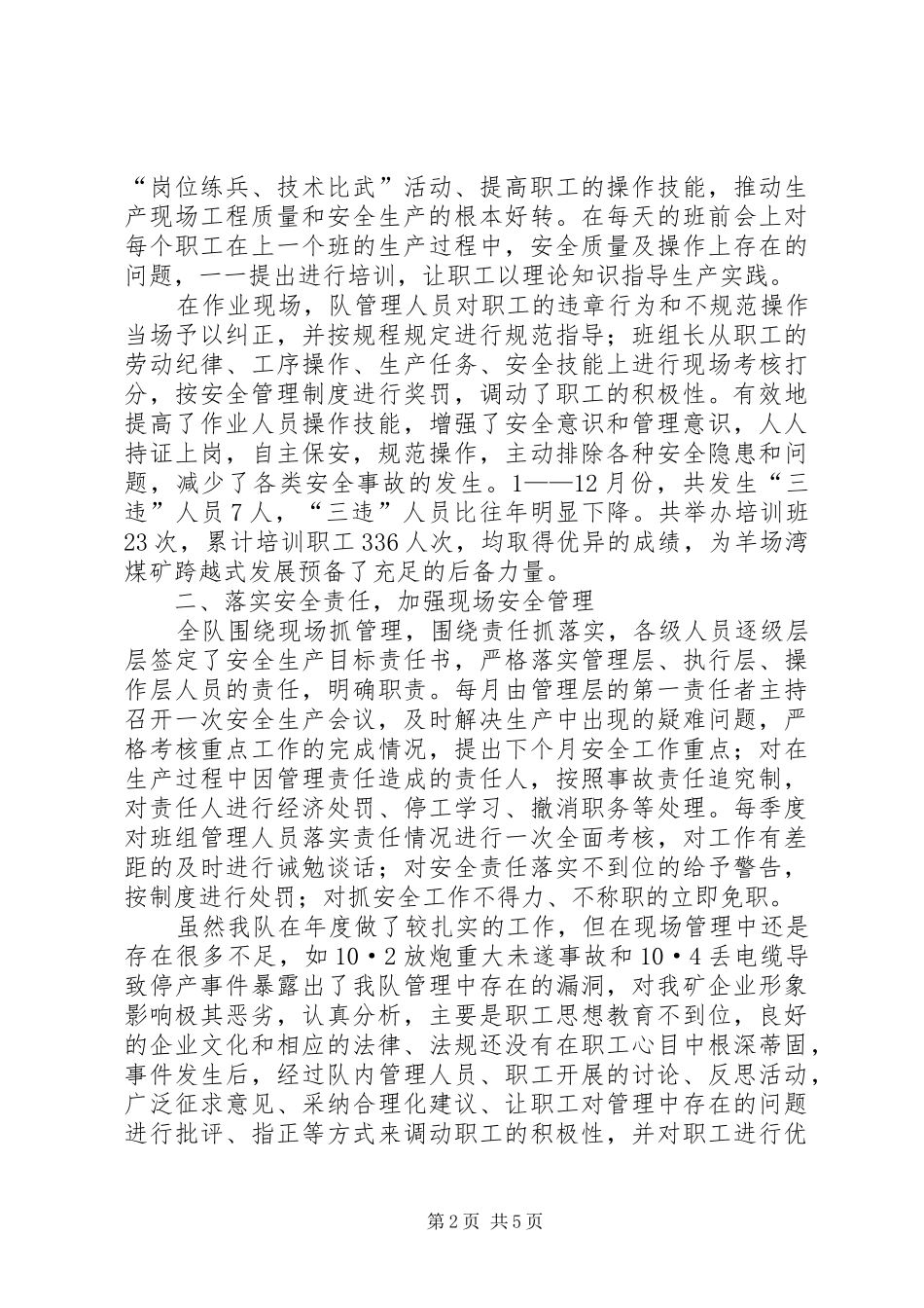 安全生产座谈会发言材料_第2页