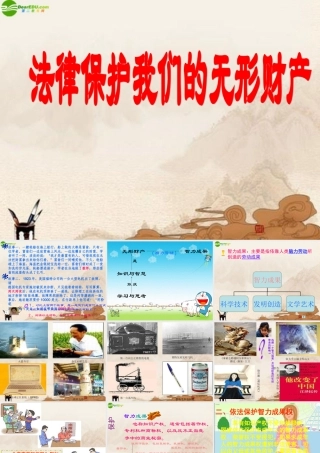 八年级政治上册 法律保护我们的无形财产课件 鲁教版 课件