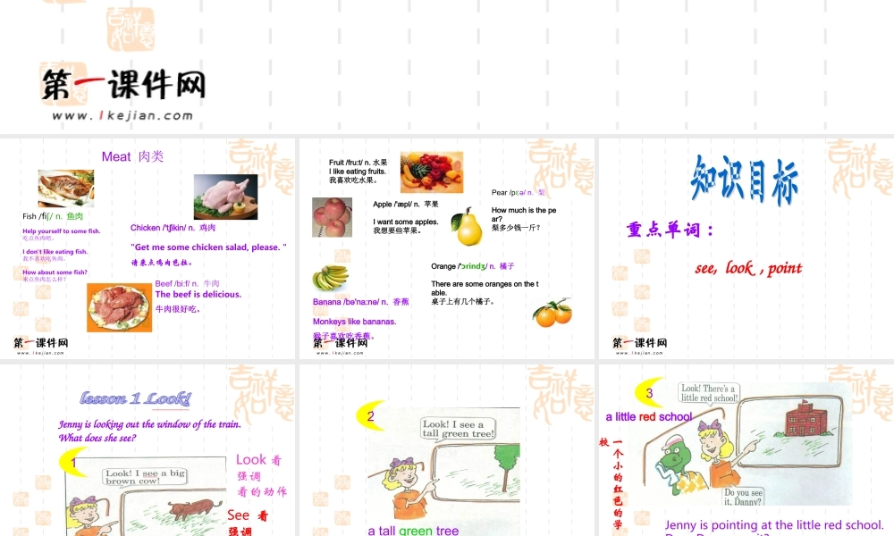 冀教版五年级英语下册Unit1Lesson1LookPPT课件