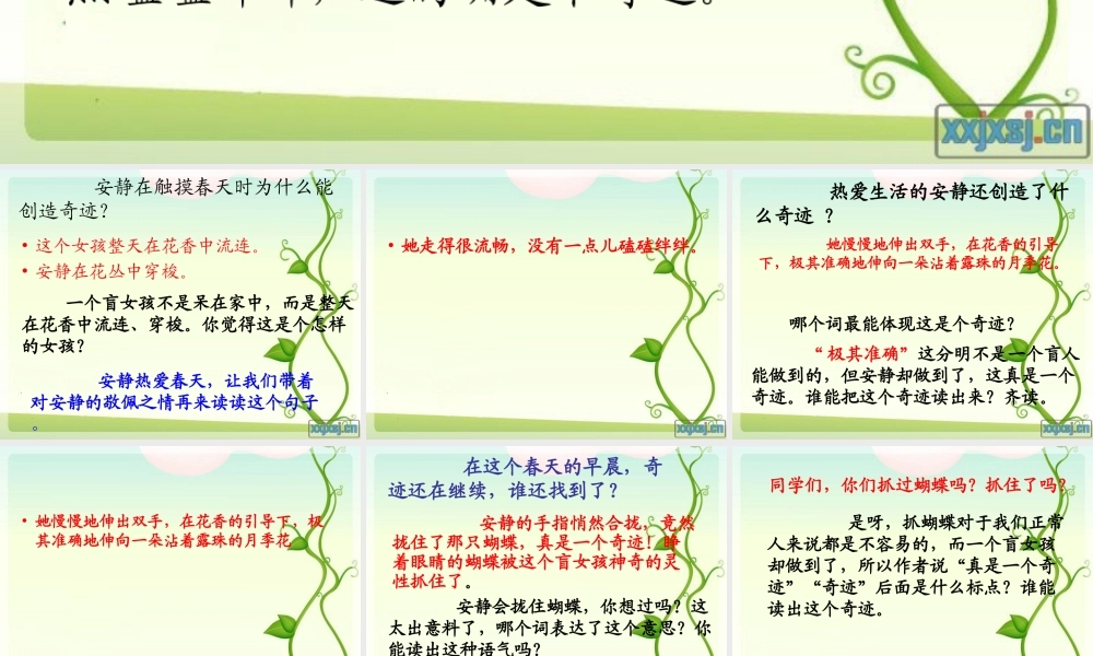 触摸春天第二课时