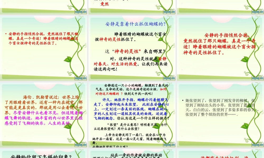 触摸春天第二课时