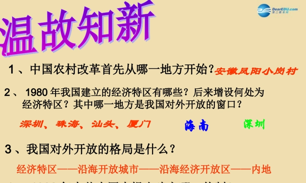 八年级历史下册 10 建设有中国特色的社会主义课件 新人教版 课件